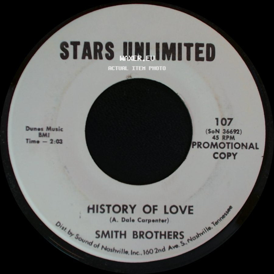 Smith Brothers - History Of Love / Don't Touch Me side A