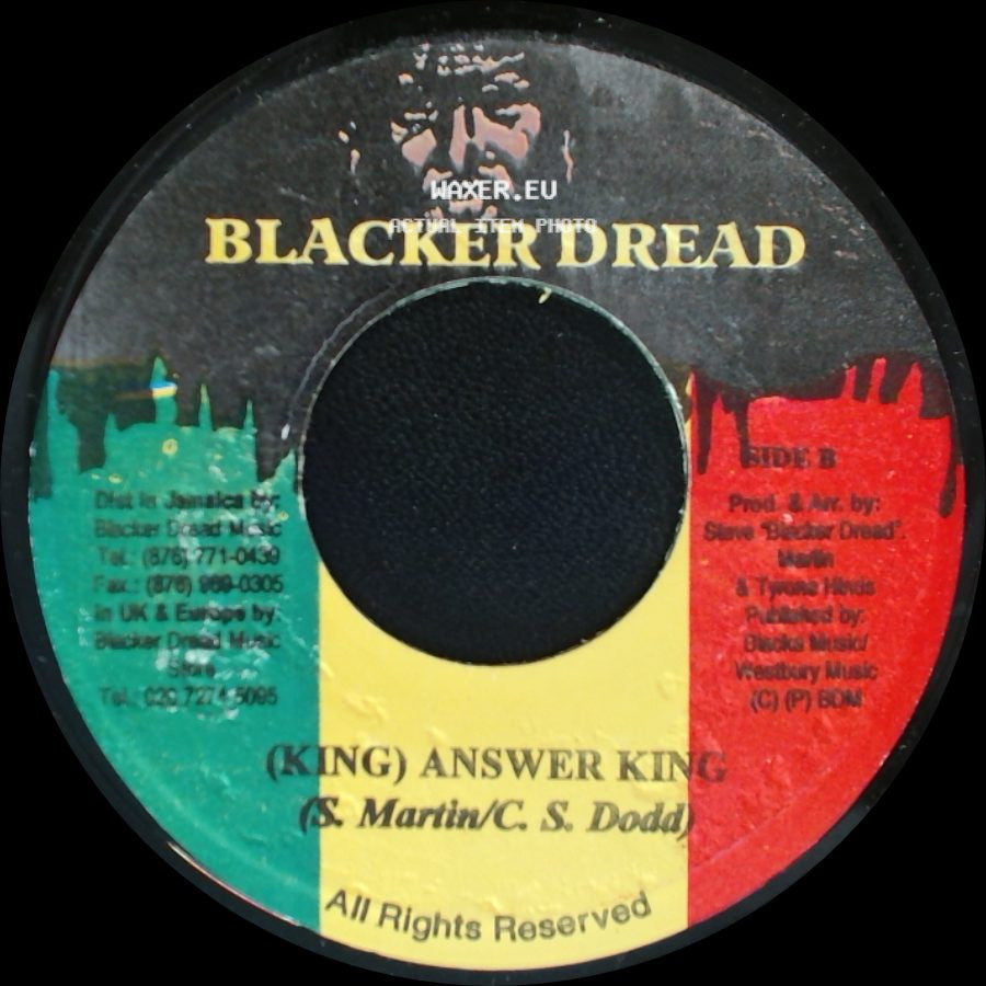 Sizzla / King - In My Thoughts / Answer King side B