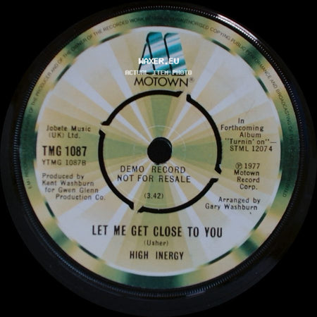 High Inergy - You Can't Turn Me Off (In The Middle Of Turning Me On) / Let Me Get Close To You side B