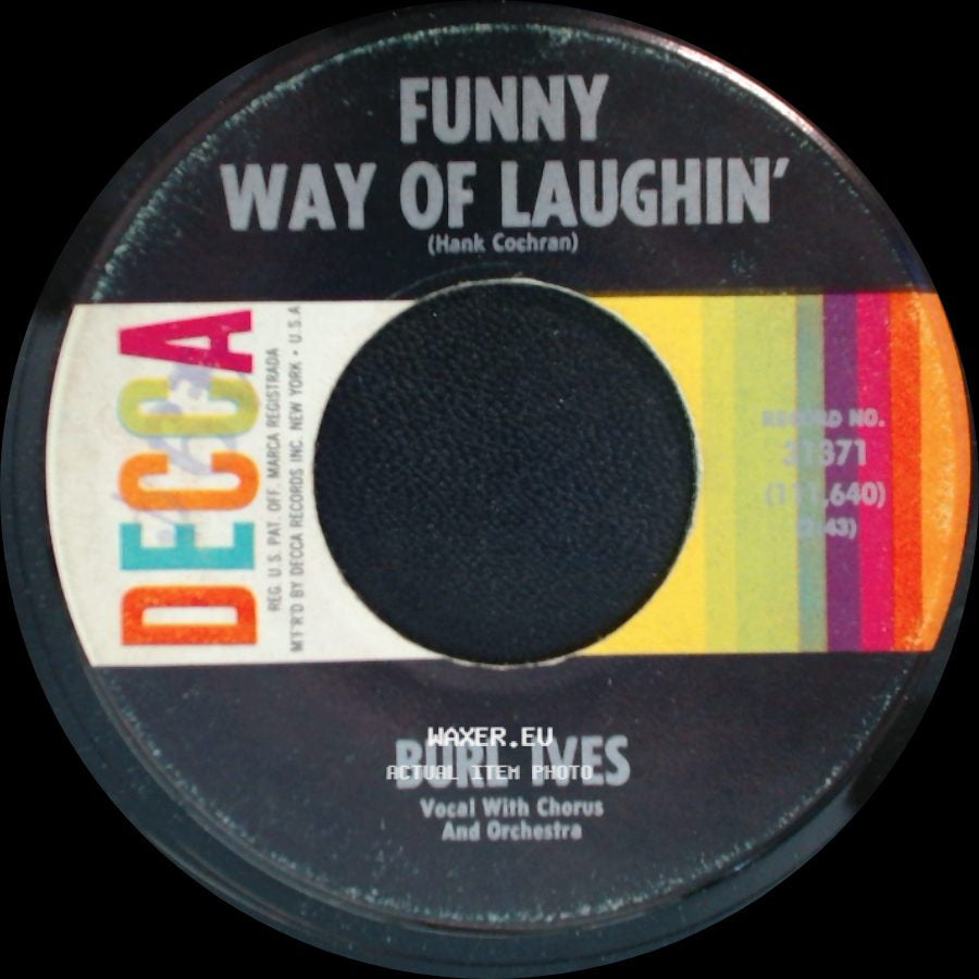 Burl Ives - Mother Wouldn't Do That / Funny Way Of Laughin' side B