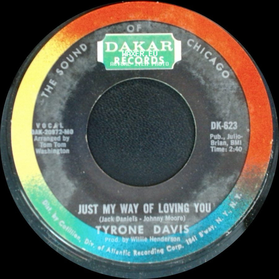 Tyrone Davis - Just My Way Of Loving You / Could I Forget You side A
