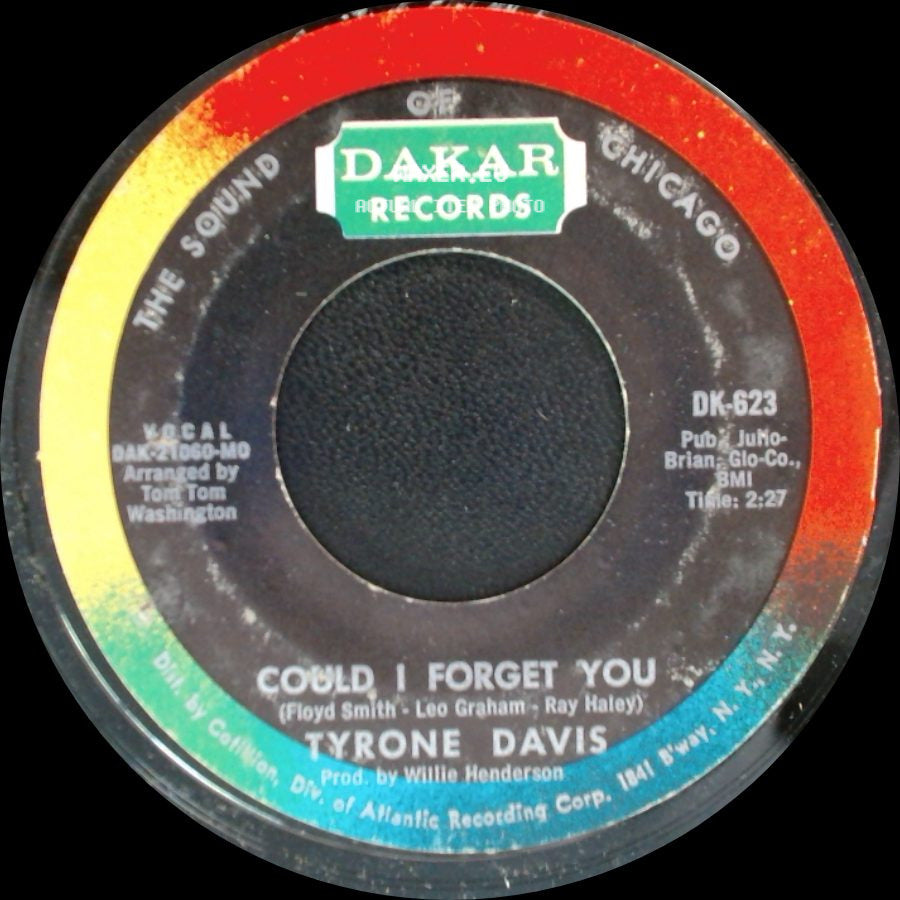 Tyrone Davis - Just My Way Of Loving You / Could I Forget You side B
