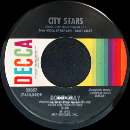 Dobie Gray - Drift Away / City Stars side B