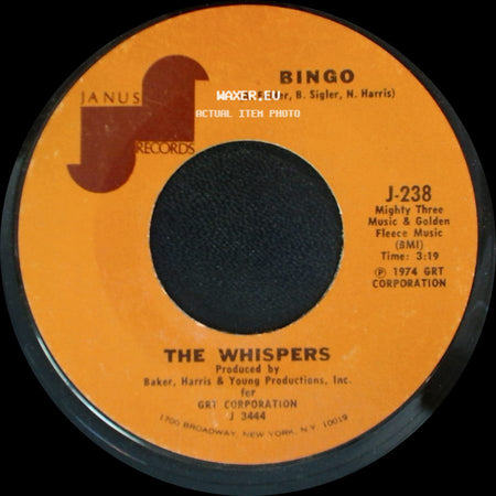 The Whispers - Bingo / Once More With Feeling side A