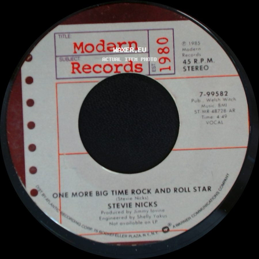Stevie Nicks - One More Big Time Rock And Roll Star / Talk To Me side A