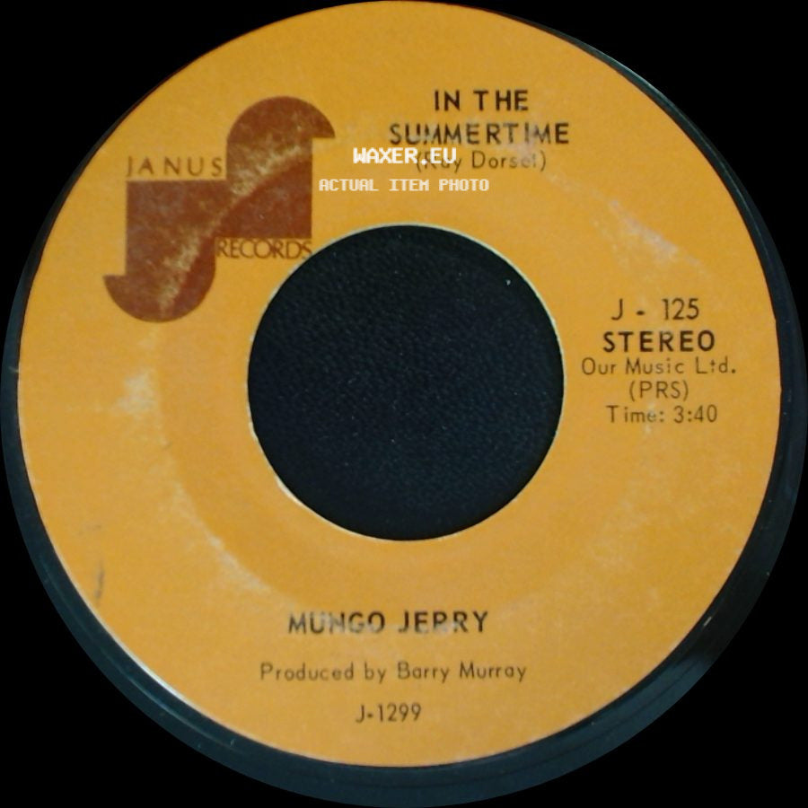 Mungo Jerry - In The Summertime / Mighty Man side A