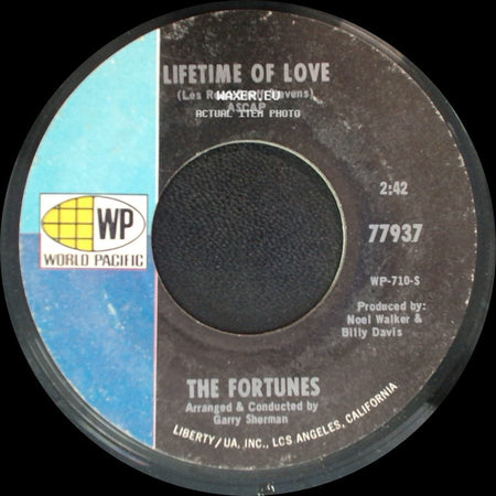 The Fortunes - That Same Old Feeling / Lifetime Of Love side B