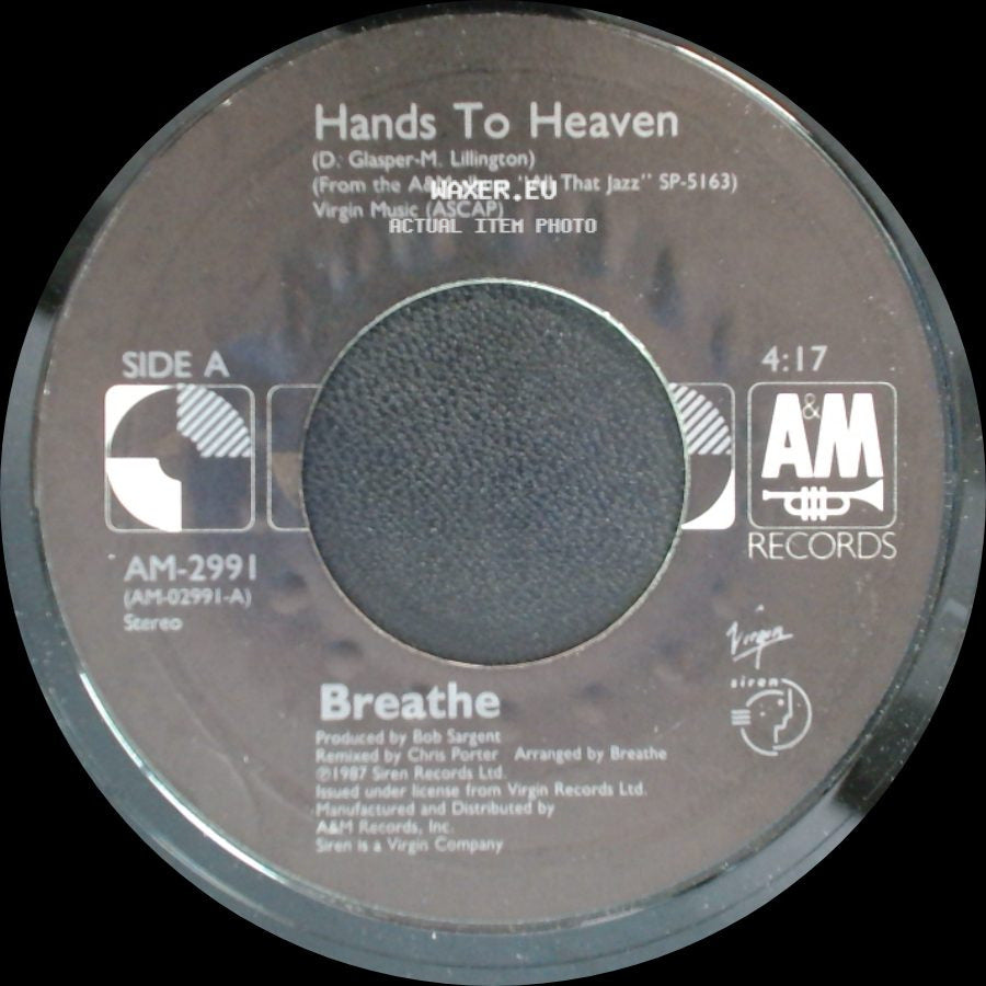 Breathe - Hands To Heaven / Life And Times side A
