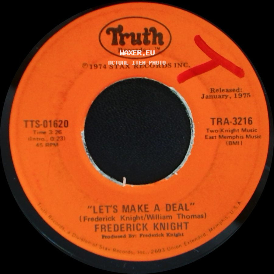 Frederick Knight - Let's Make A Deal / I Betcha Didn't Know That side A