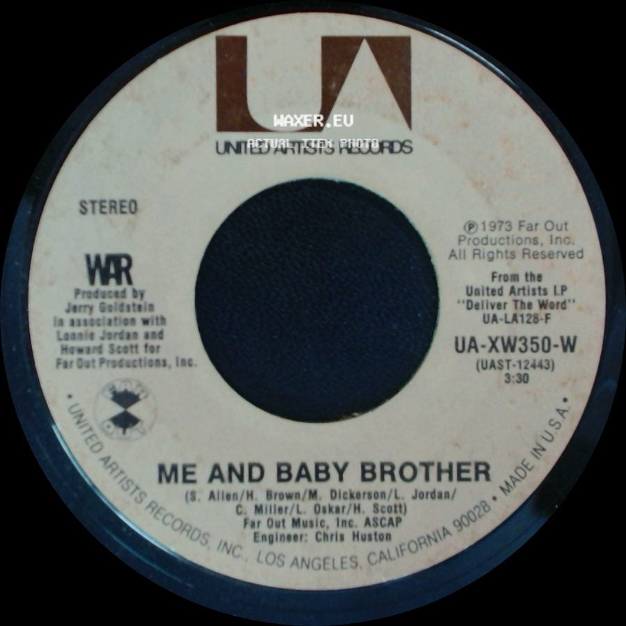 War - Me And Baby Brother / In Your Eyes side A