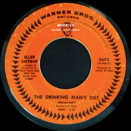 Allan Sherman - The Drinking Man's Diet / The Laarge Daark Aardvark Song side A