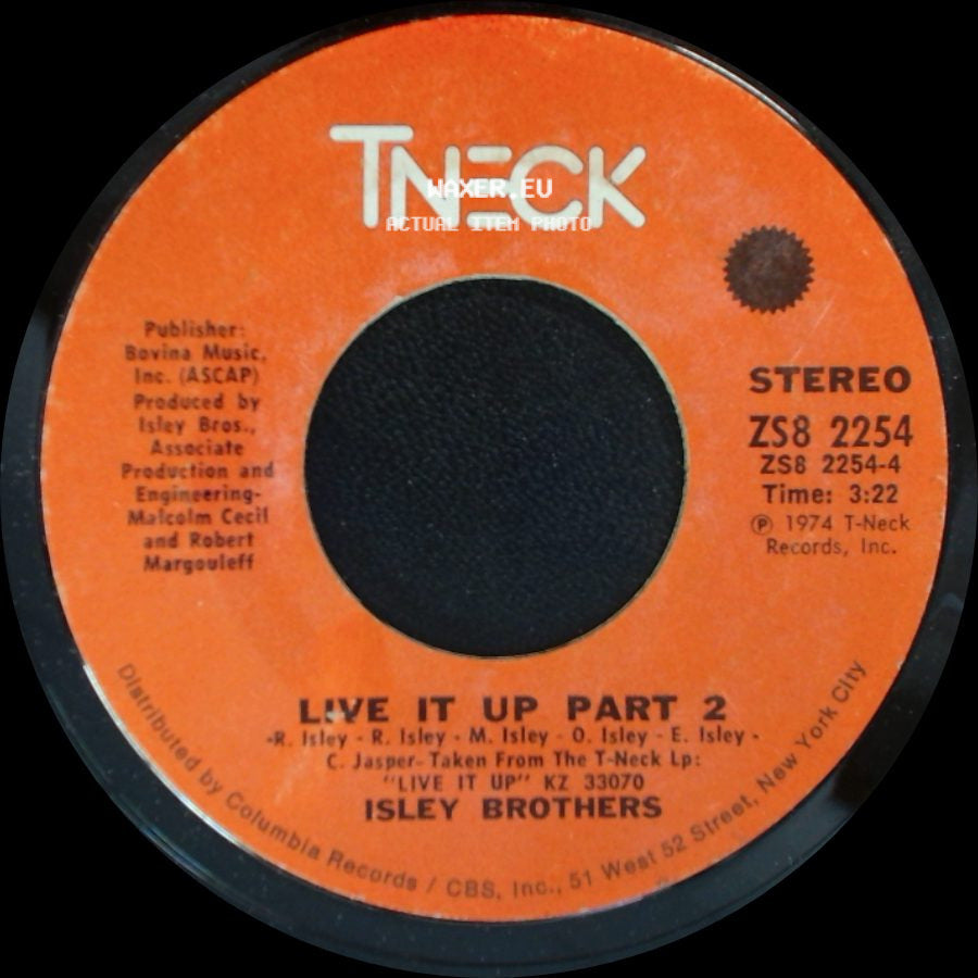Isley Brothers - Live It Up Part 2 / Live It Up Part 1 side A