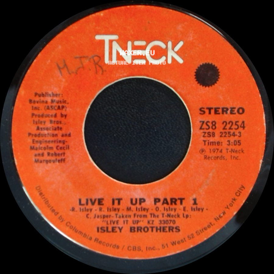 Isley Brothers - Live It Up Part 2 / Live It Up Part 1 side B