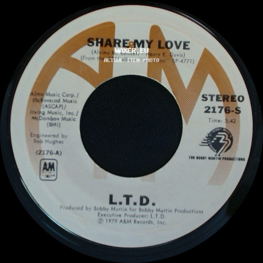 L.T.D. - Share My Love / Sometimes side A