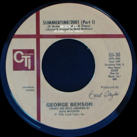George Benson - Summertime/2001 (Part 1) / Summertime/2001 (Part Ii) side A