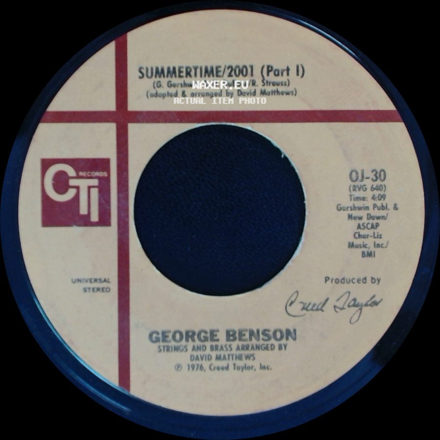 George Benson - Summertime/2001 (Part 1) / Summertime/2001 (Part Ii) side A