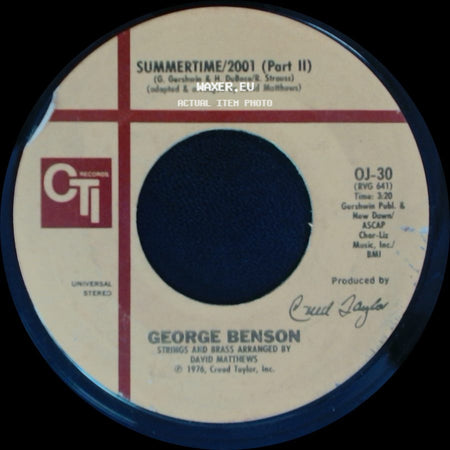 George Benson - Summertime/2001 (Part 1) / Summertime/2001 (Part Ii) side B