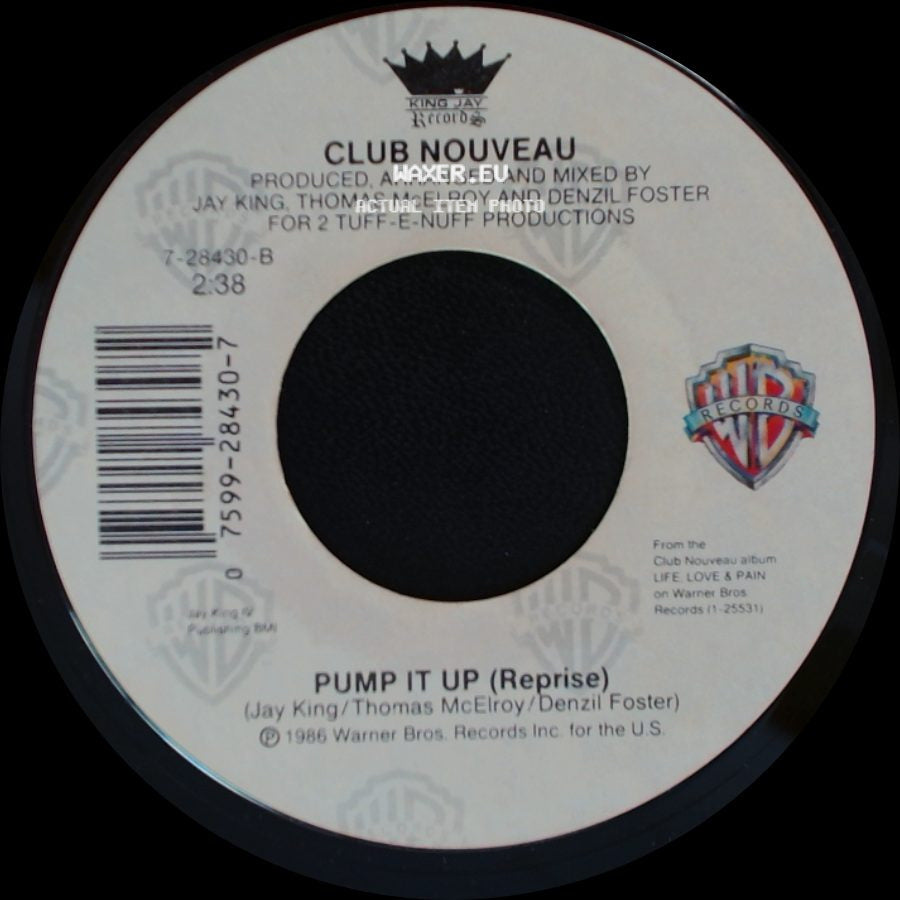Club Nouveau - Lean On Me / Pump It Up (Reprise) side B
