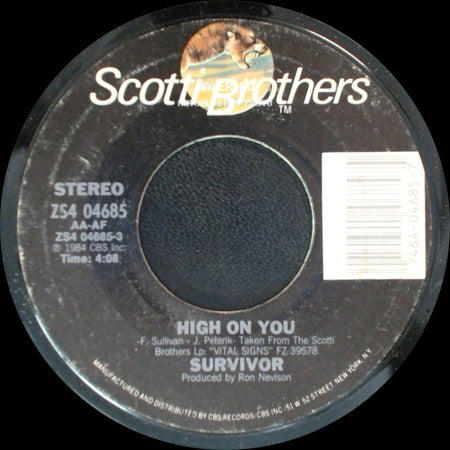 Survivor - High On You / Everlasting side A