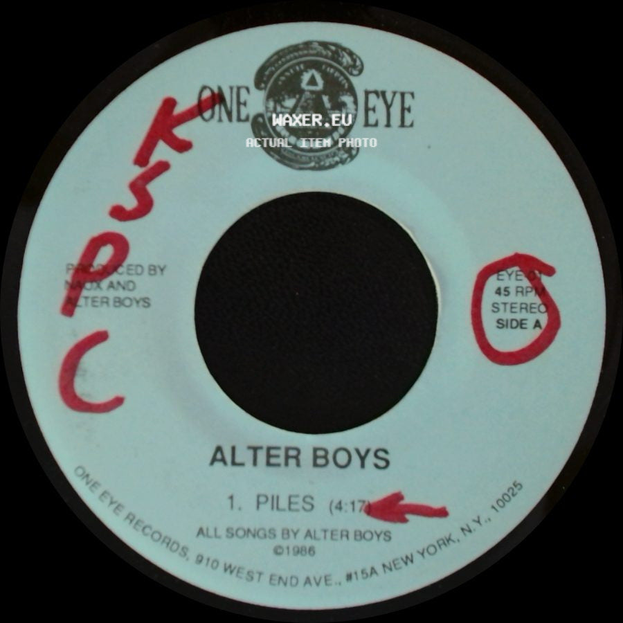 Alter Boys - Piles / Buk's Song / Gimme What I Want side A