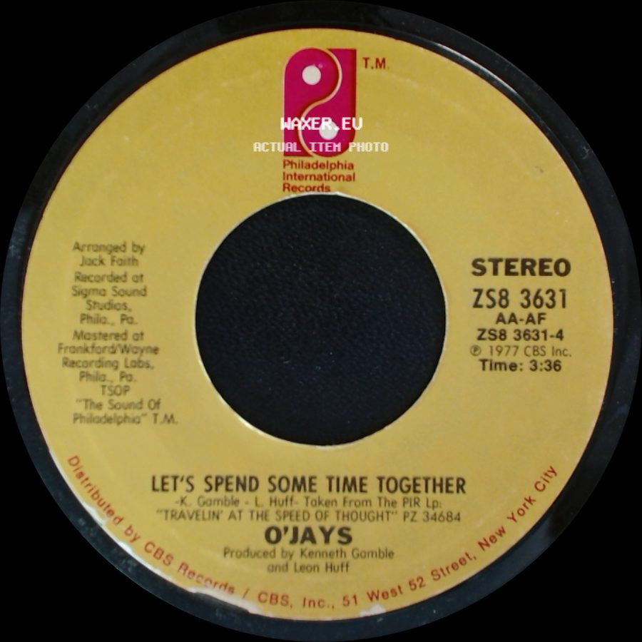 O'jays - Let's Spend Some Time Together / Work On Me side A