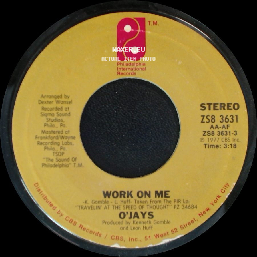 O'jays - Let's Spend Some Time Together / Work On Me side B