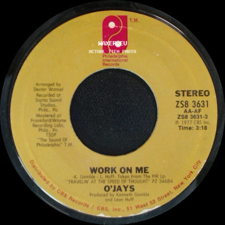 O'jays - Let's Spend Some Time Together / Work On Me side B
