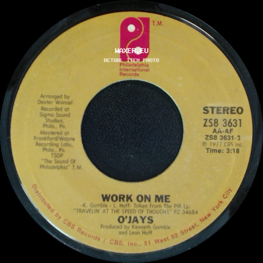 O'jays - Work On Me / Let's Spend Some Time Together side A