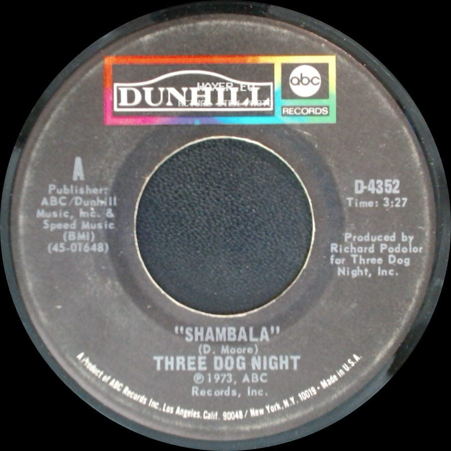 Three Dog Night - Our "B" Side / Shambala side B