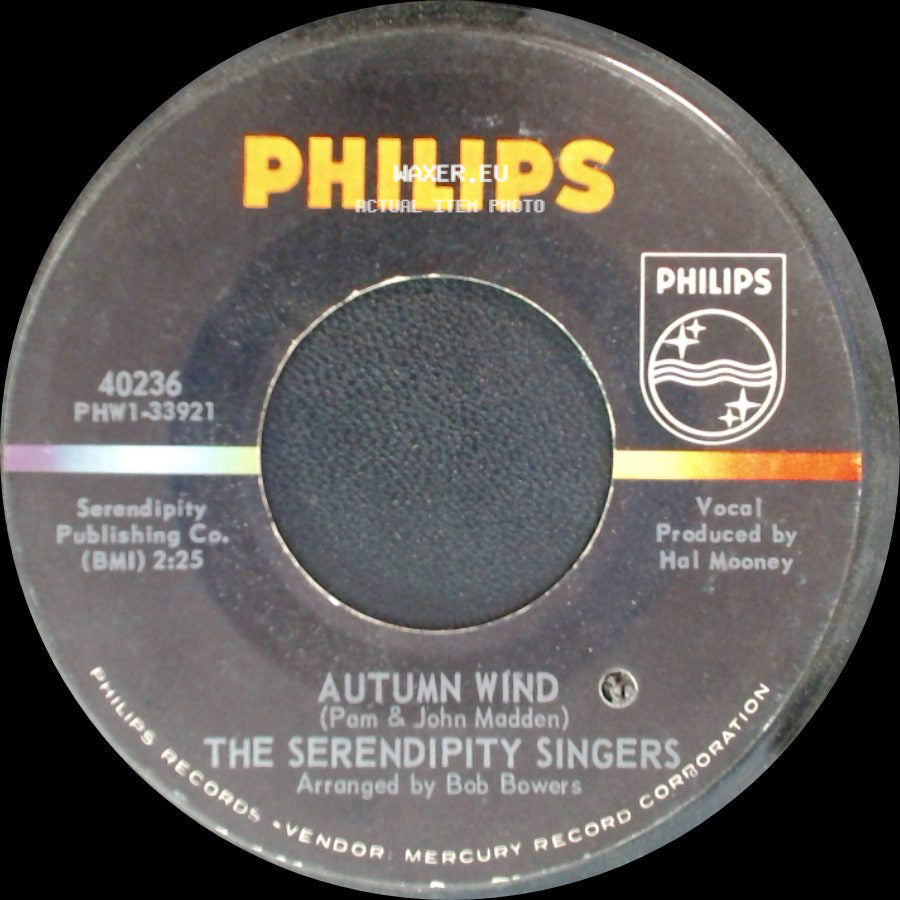 The Serendipity Singers - Same Old Reason / Autumn Wind side B