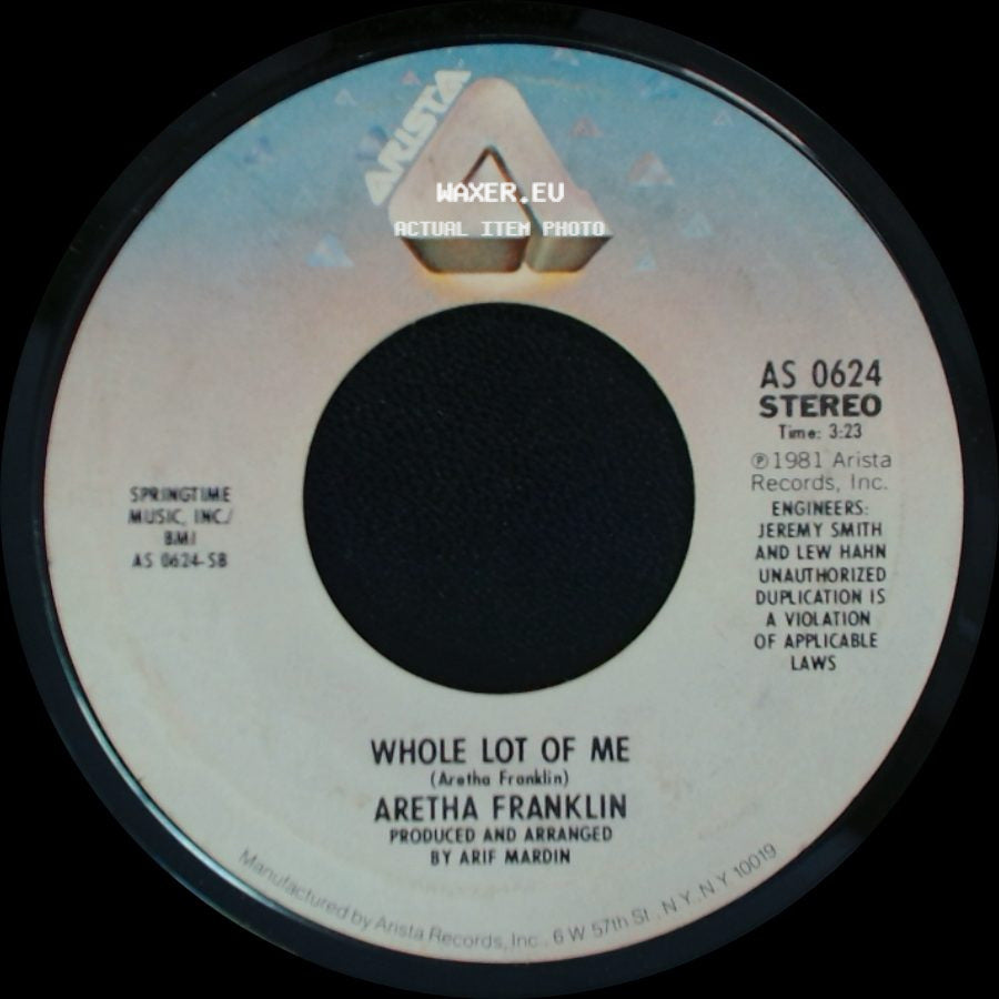 Aretha Franklin / Aretha Franklin And George Benson - Whole Lot Of Me / Love All The Hurt Away side A