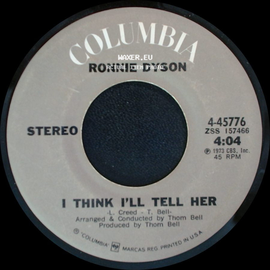 Ronnie Dyson - One Man Band (Plays All Alone) / I Think I'll Tell Her side B
