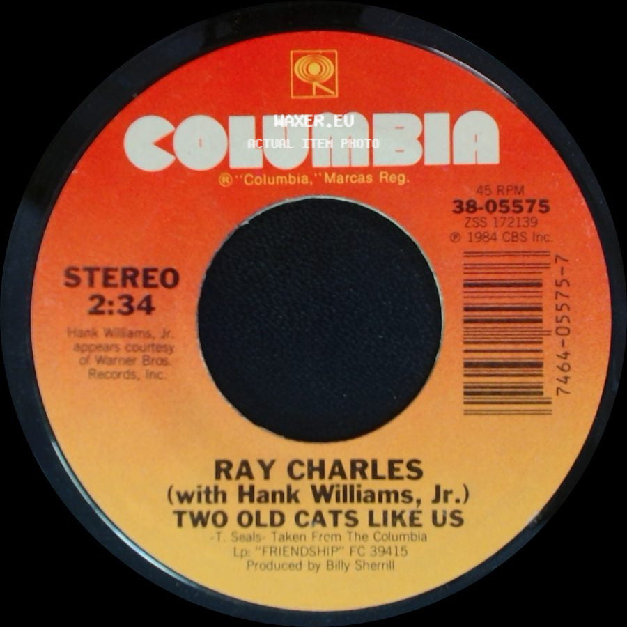 Ray Charles (With Merle Haggard) / Ray Charles (With Hank Williams, Jr.) - Little Hotel Room / Two Old Cats Like Us side B