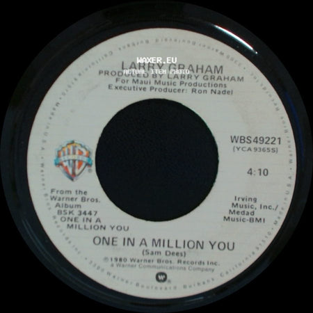 Larry Graham / Larry Graham With Graham Central Station - One In A Million You / The Entertainer side A