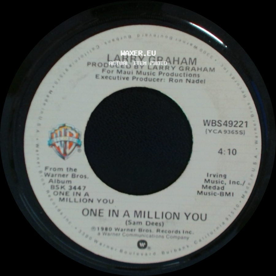 Larry Graham / Larry Graham With Graham Central Station - One In A Million You / The Entertainer side A