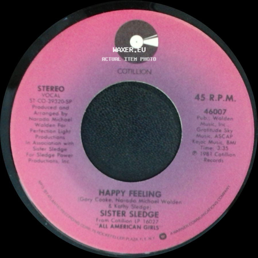 Sister Sledge - Happy Feeling / All American Girls side A
