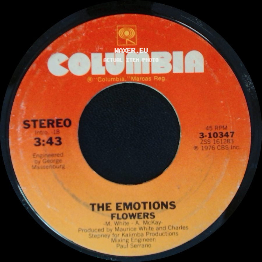 The Emotions - Flowers / I Don't Wanna Lose Your Love side A