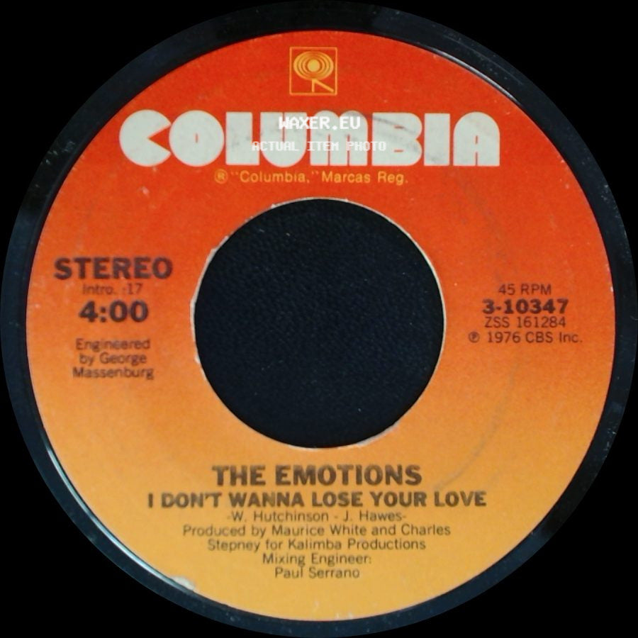 The Emotions - Flowers / I Don't Wanna Lose Your Love side B