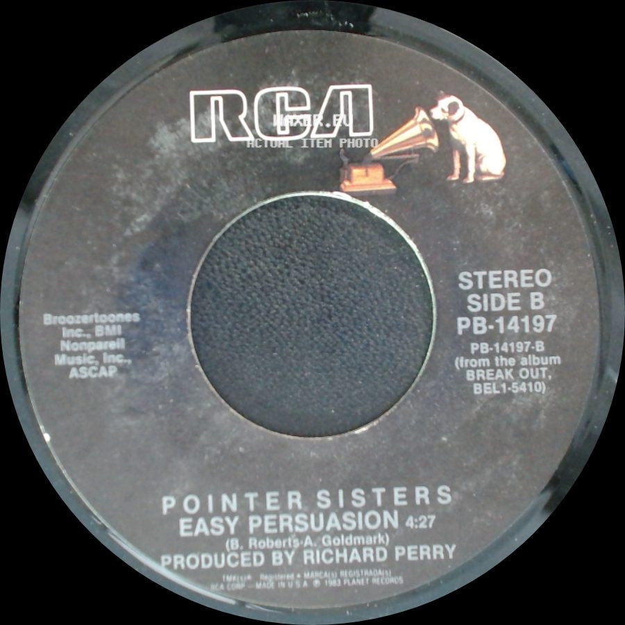 Pointer Sisters - Twist My Arm / Easy Persuasion side B