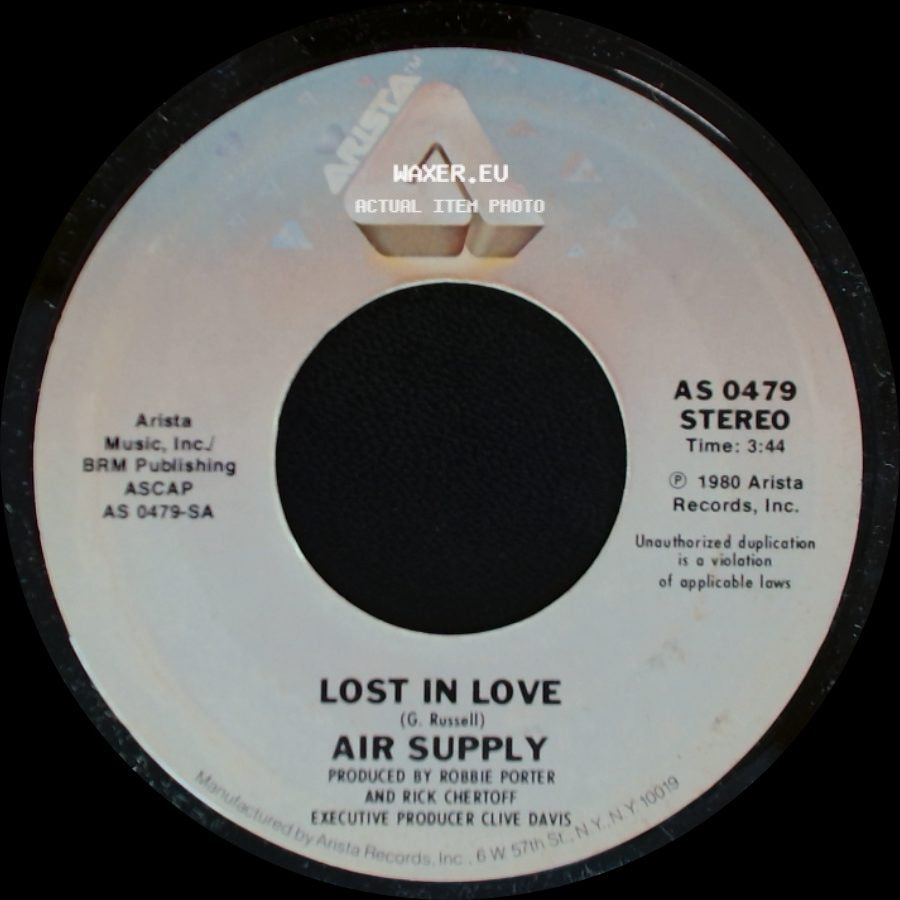 Air Supply - Lost In Love / I Don't Want To Lose You side A