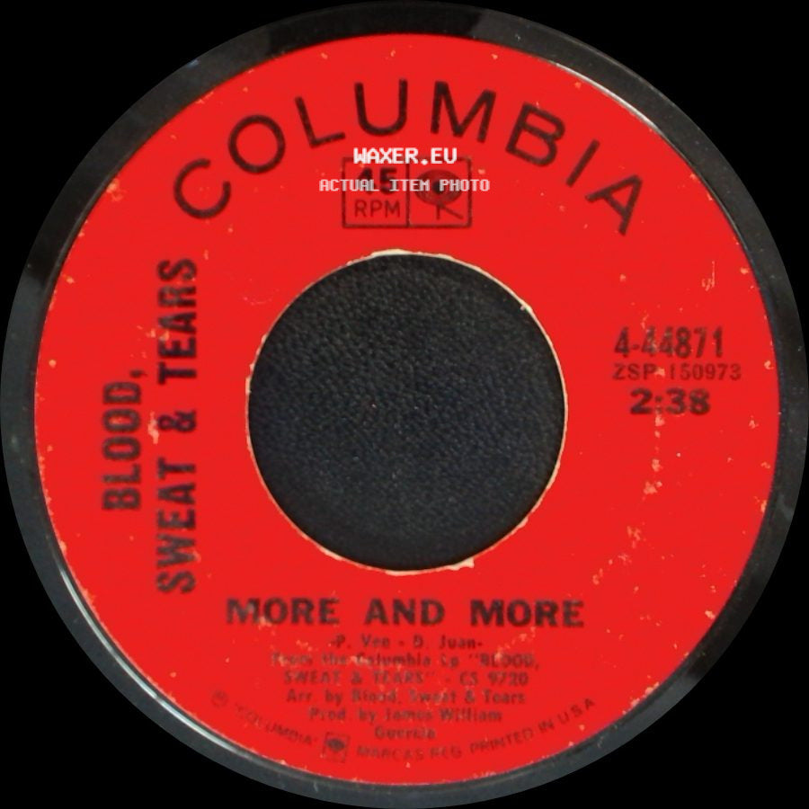 Blood, Sweat & Tears - More And More / Spinning Wheel side A