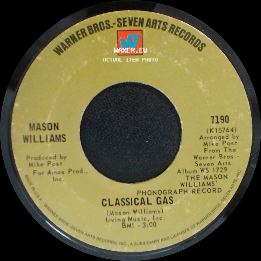 Mason Williams - Long Time Blues / Classical Gas side B