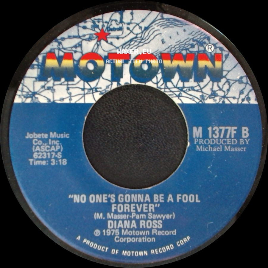 Diana Ross - No One's Gonna Be A Fool Forever / Theme From Mahogany (Do You Know Where You're Going To) side A