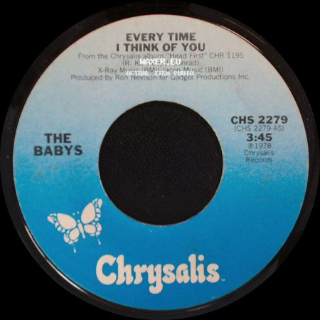 The Babys - Every Time I Think Of You / Head First side A