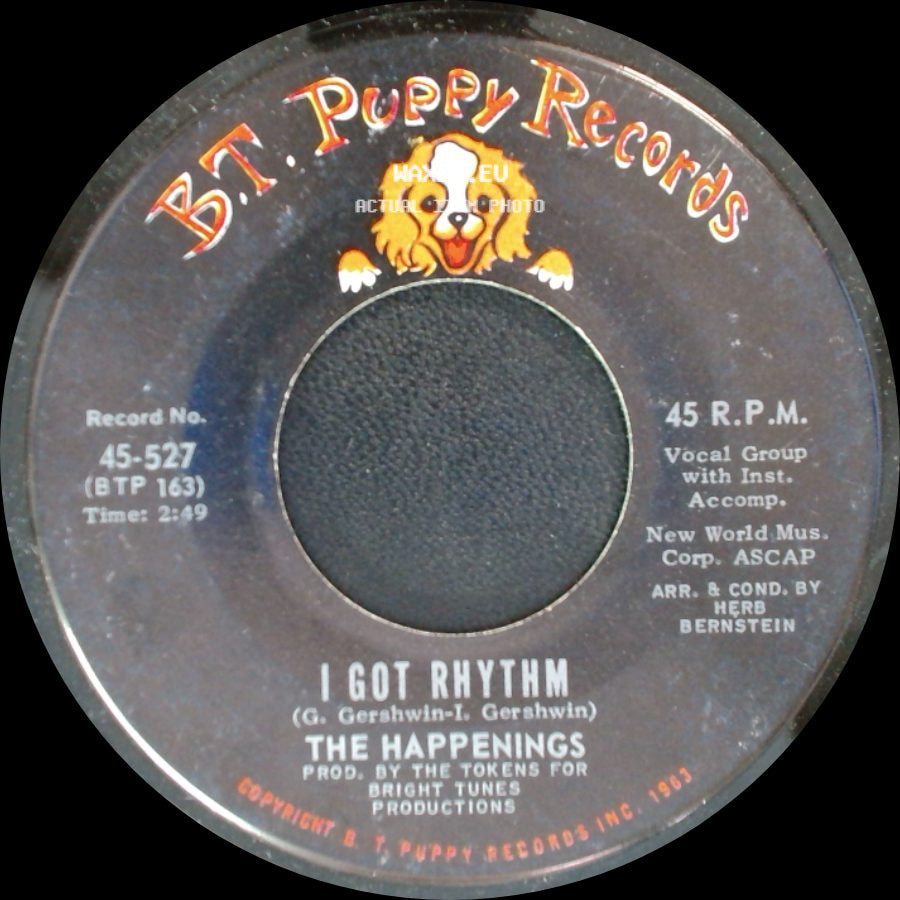 The Happenings - You're In A Bad Way / I Got Rhythm side B