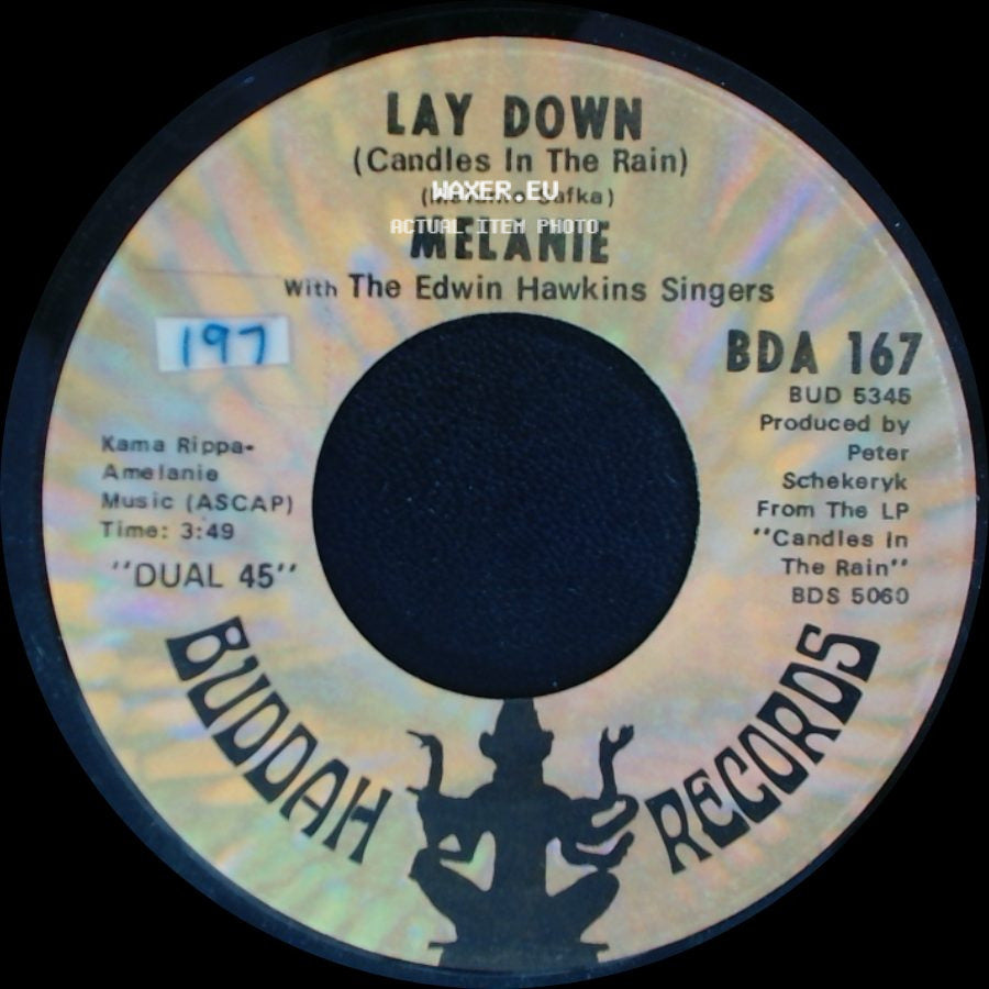 Melanie With The Edwin Hawkins Singers / Melanie - Lay Down (Candles In The Rain) / Candles In The Rain side A