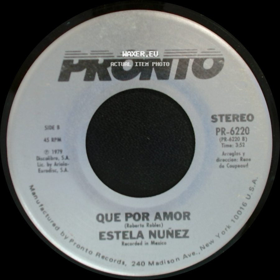 Estela Nuñez - Vivir Sin Ti / Que Por Amor side B