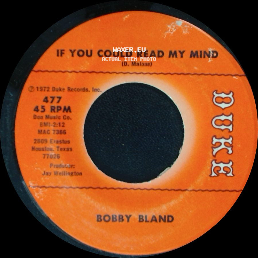 Bobby Bland - I'm So Tired / If You Could Read My Mind side B