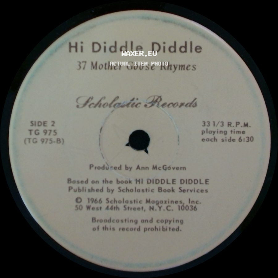 Unknown Artist - Hi Diddle Diddle / Hi Diddle Diddle side B