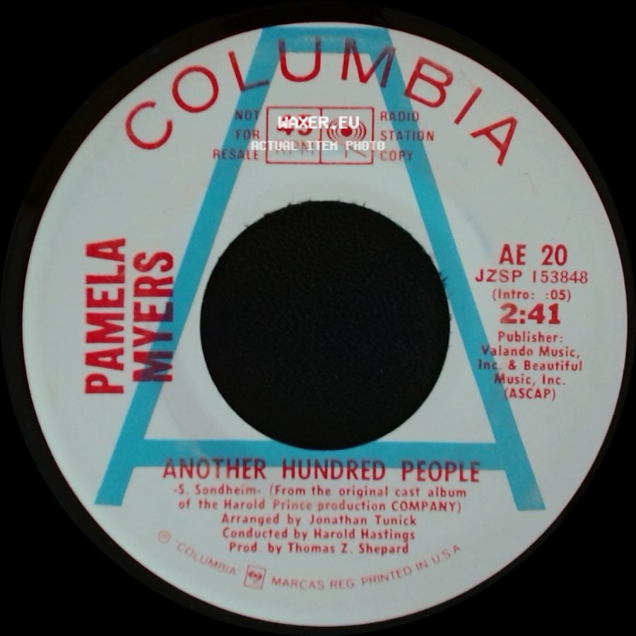 Pamela Myers / Full Company - Another Hundred People / Company side A